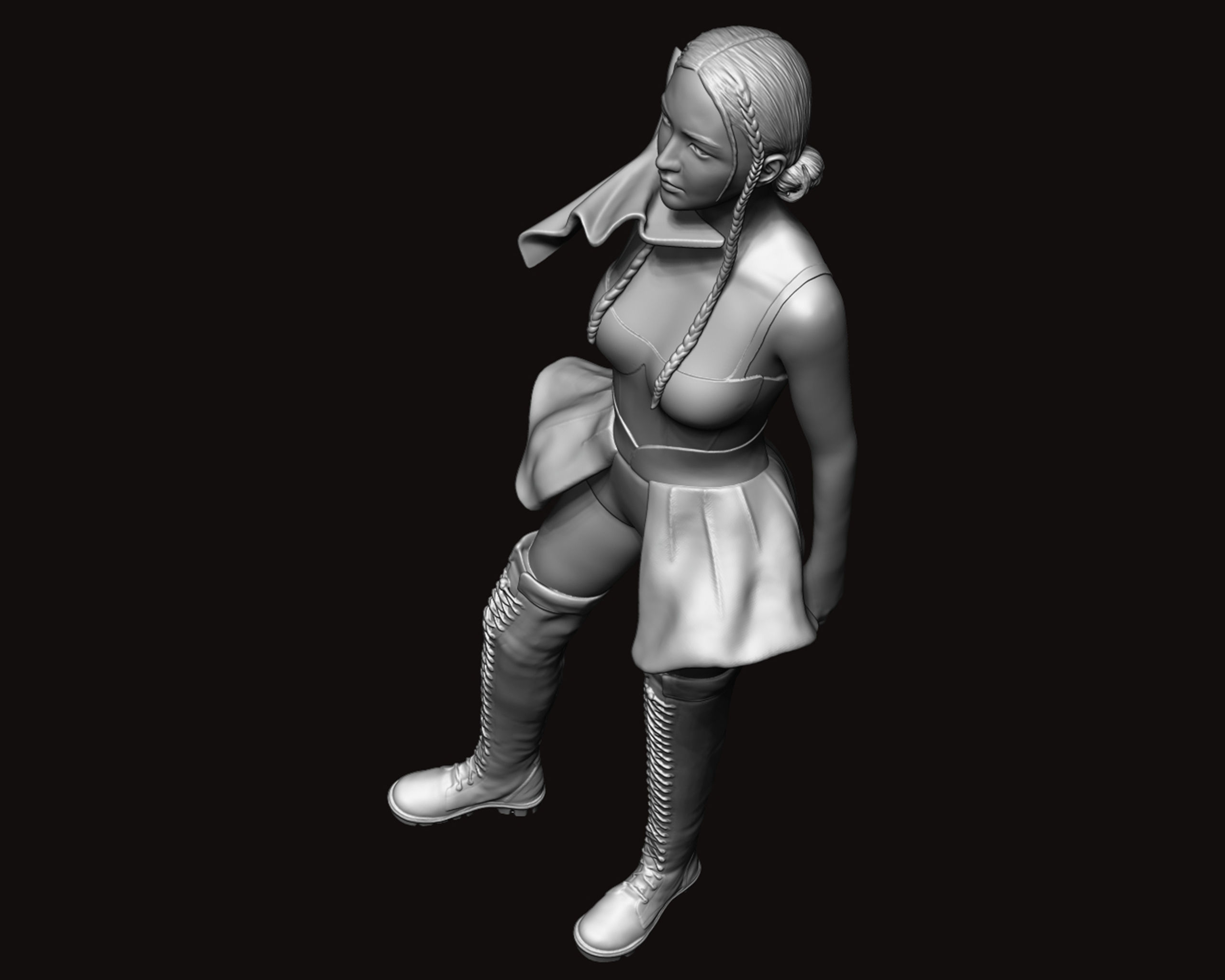 Jisoo Sculpture 3D print model_7
