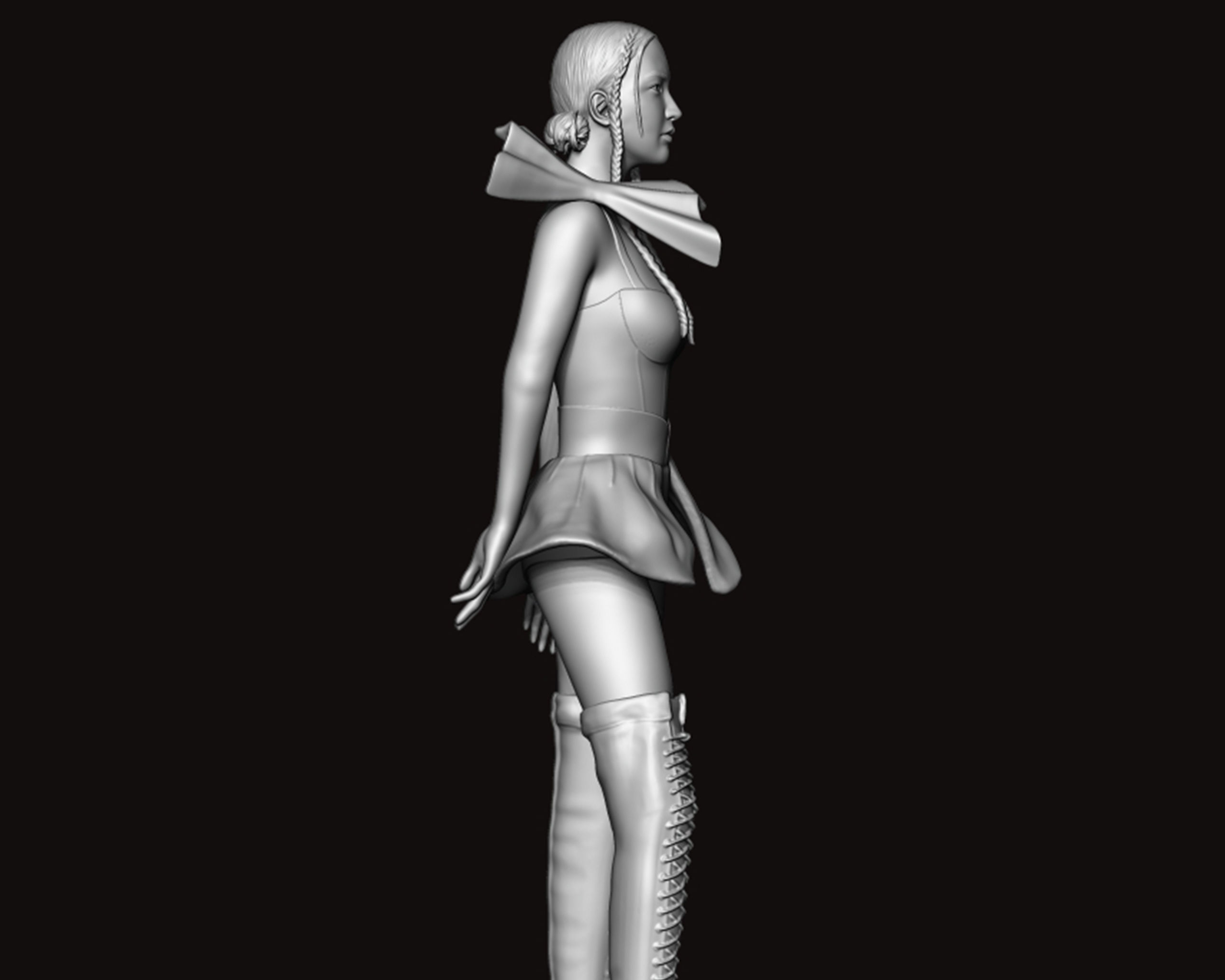 Jisoo Sculpture 3D print model_6