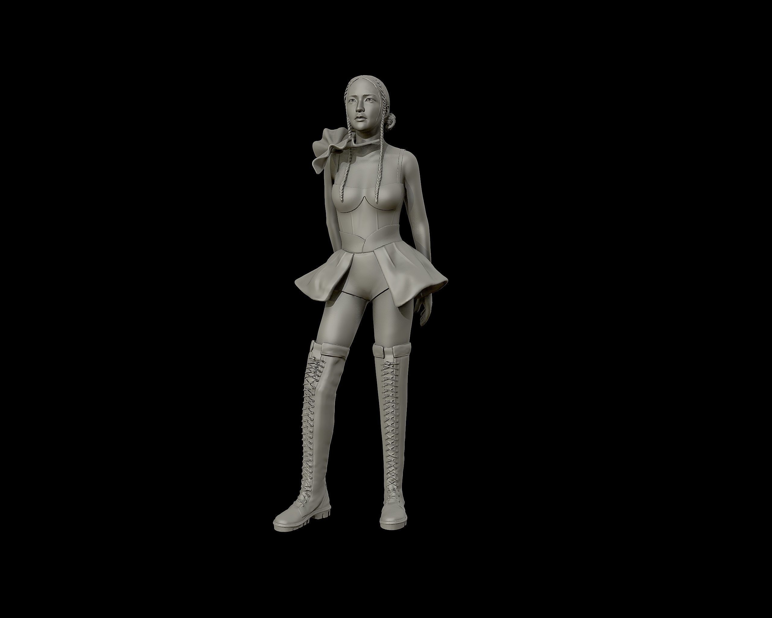 Jisoo Sculpture 3D print model_13