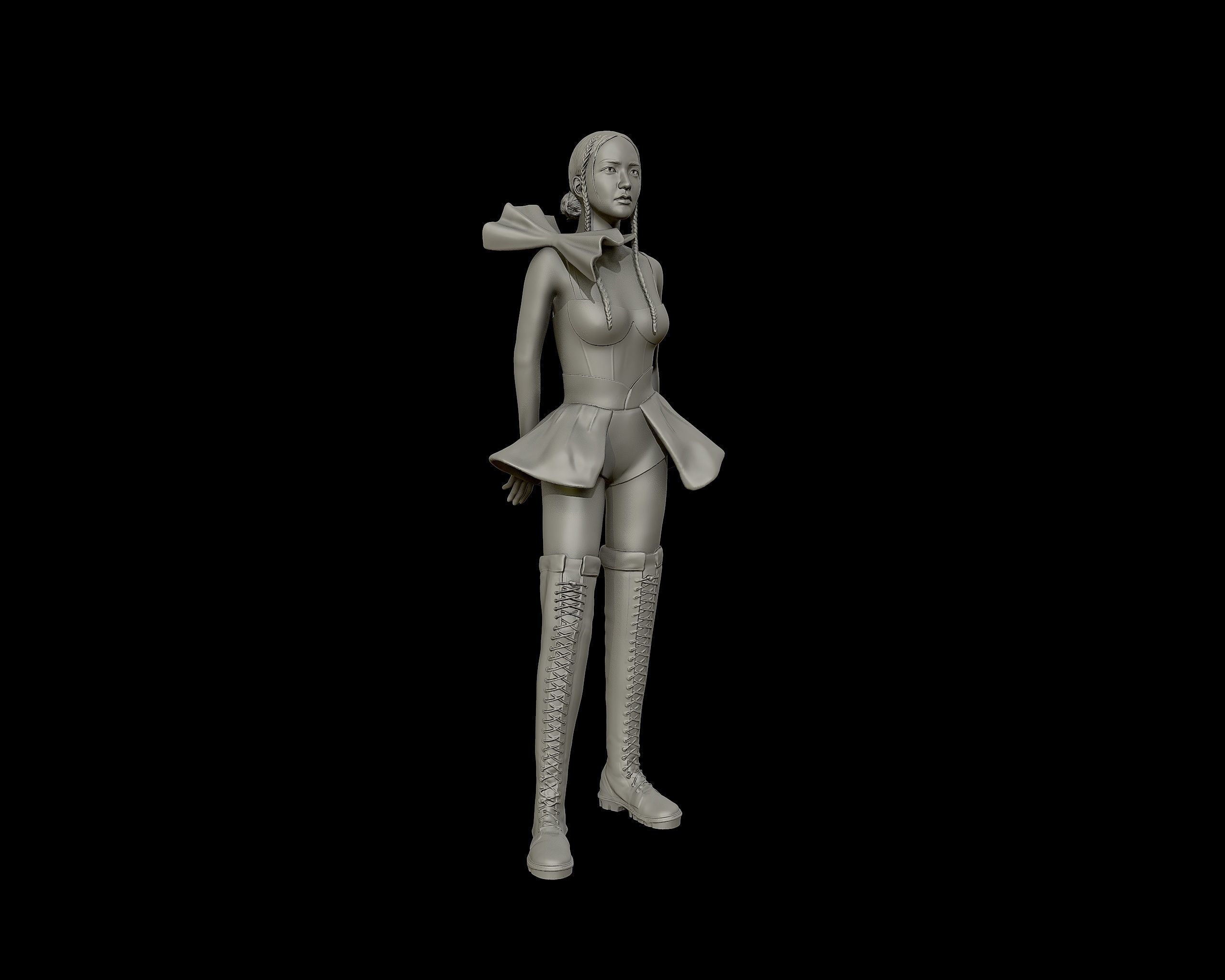 Jisoo Sculpture 3D print model_24