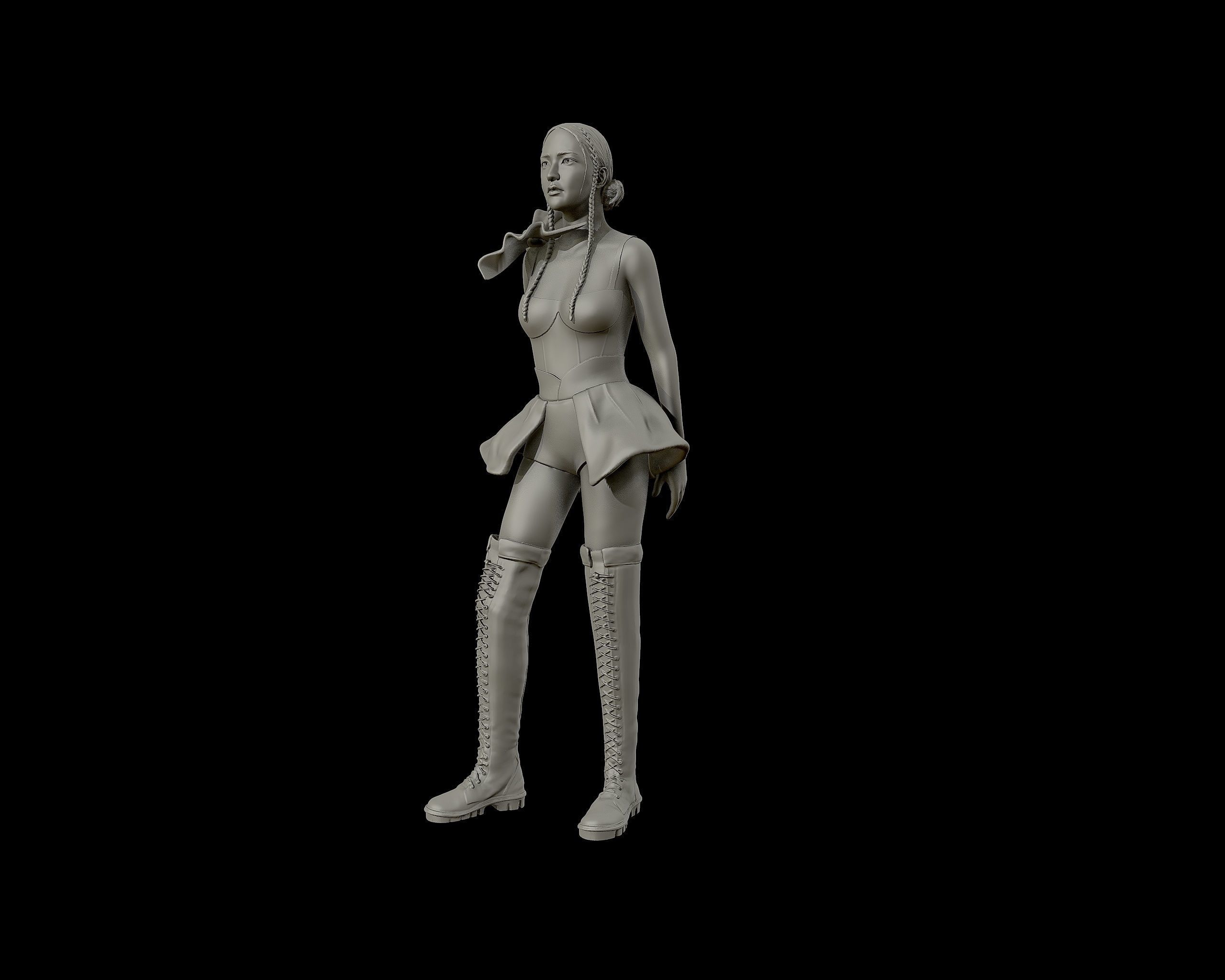 Jisoo Sculpture 3D print model_14