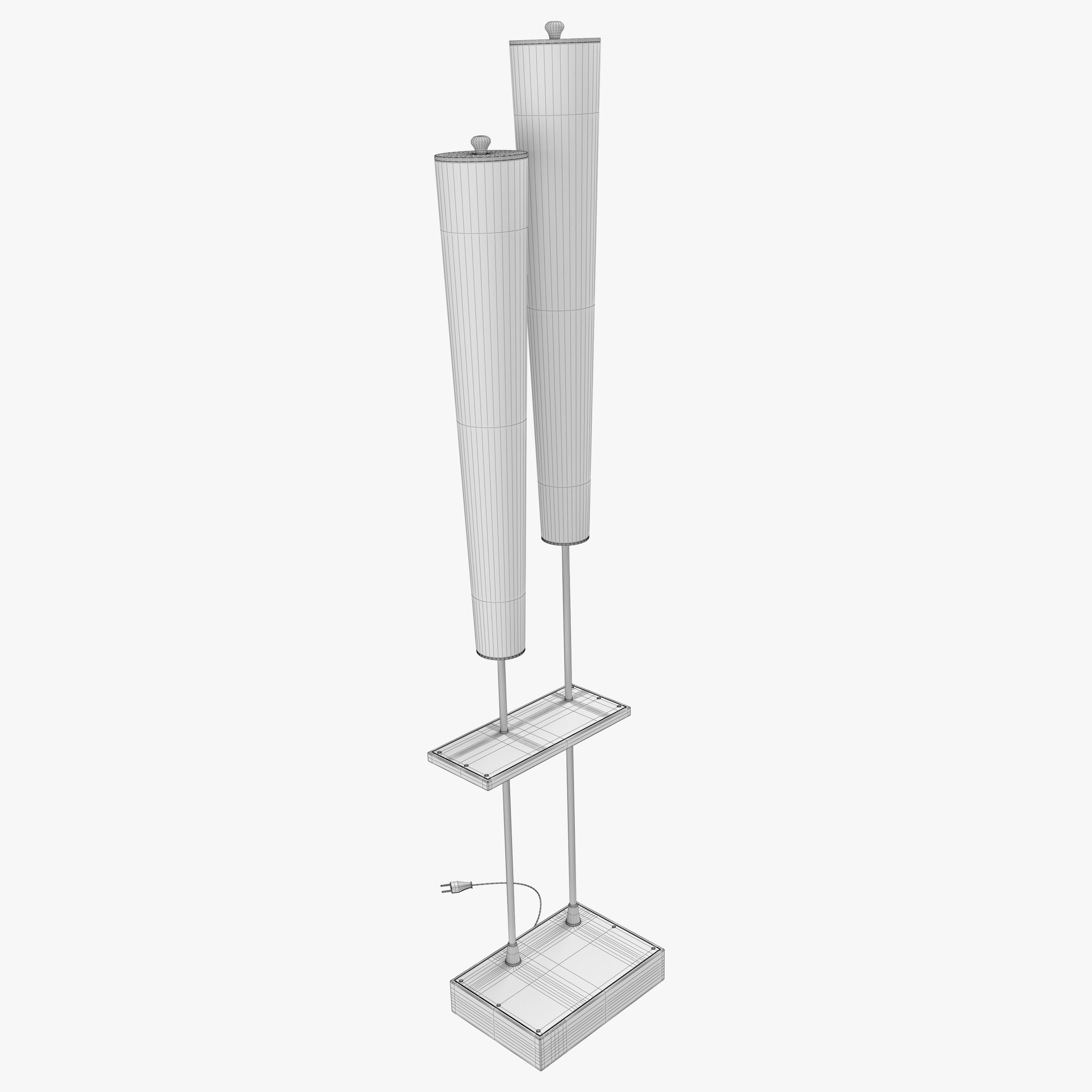Vintage Torsher Floor Lamp 3D model_4