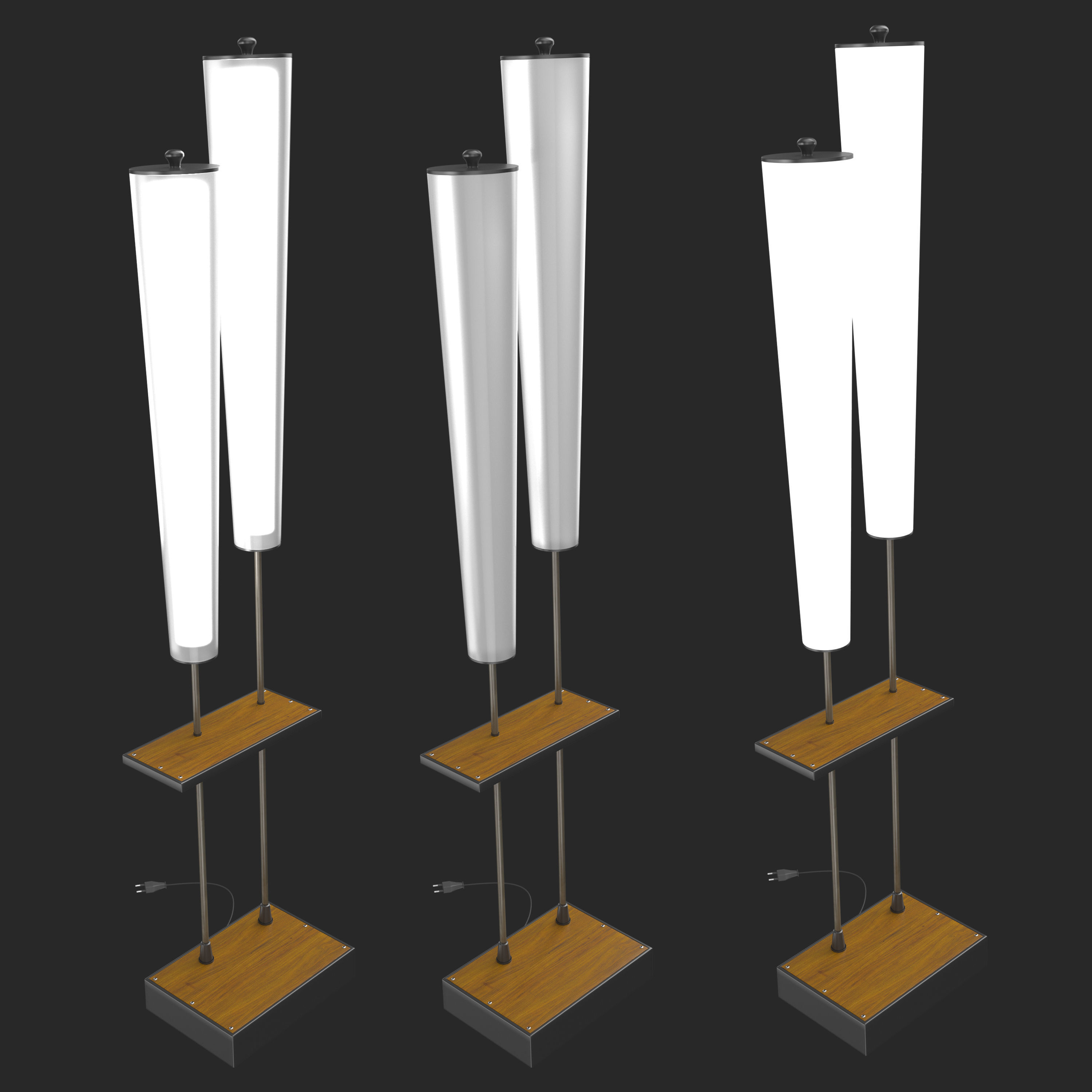 Vintage Torsher Floor Lamp 3D model_3