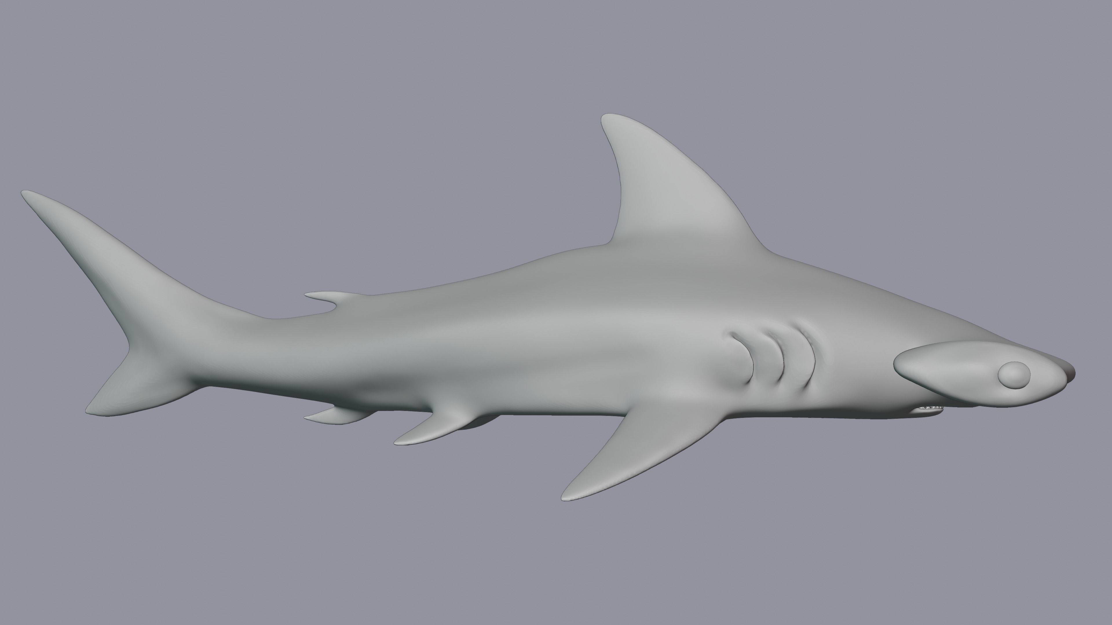 Hammerhead Shark 3D print model_4