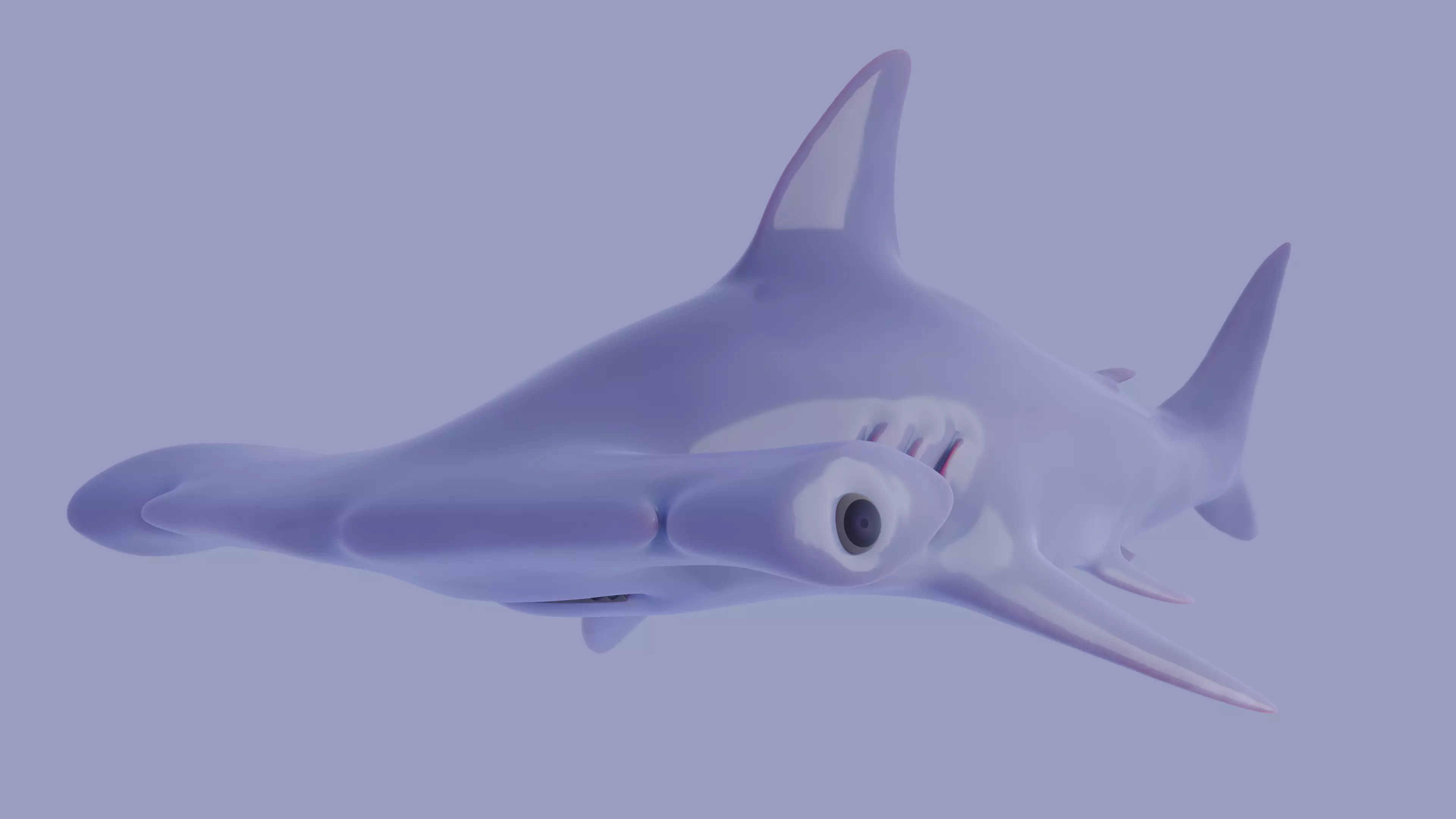 Hammerhead Shark 3D print model_0