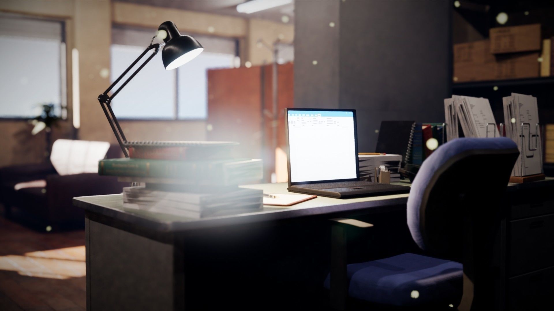 Lawyers Office - Environment for Crime Noir and Drama Low-poly 3D model_16