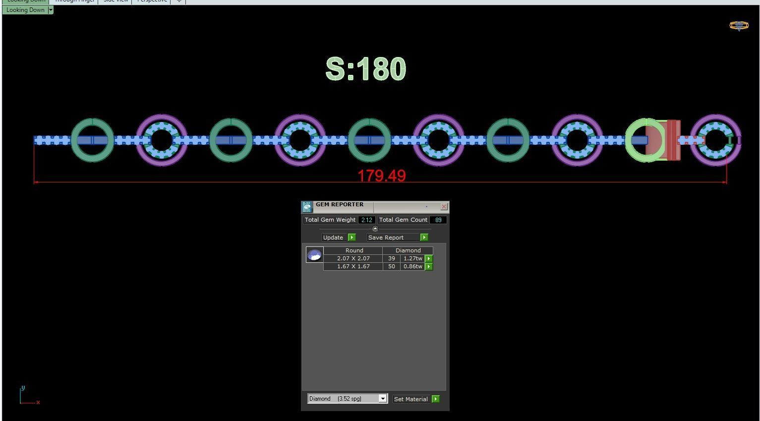 Bracelet screen showing amount of money 3D print model_1