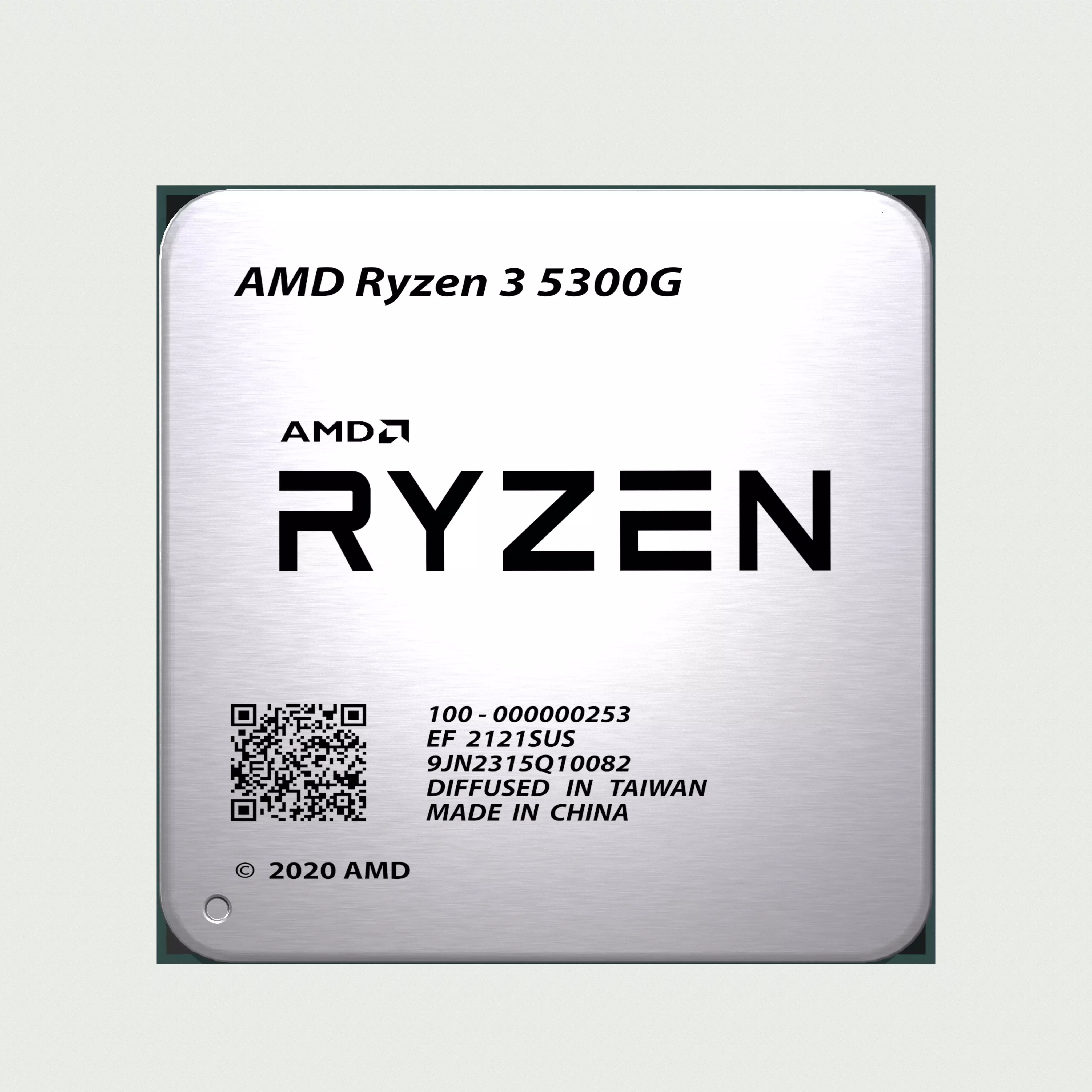 CPU AMD Ryzen 3 5300GE Low-poly 3D model_0