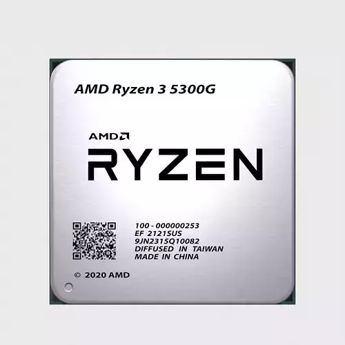 CPU AMD Ryzen 3 5300GE Low-poly 3D model