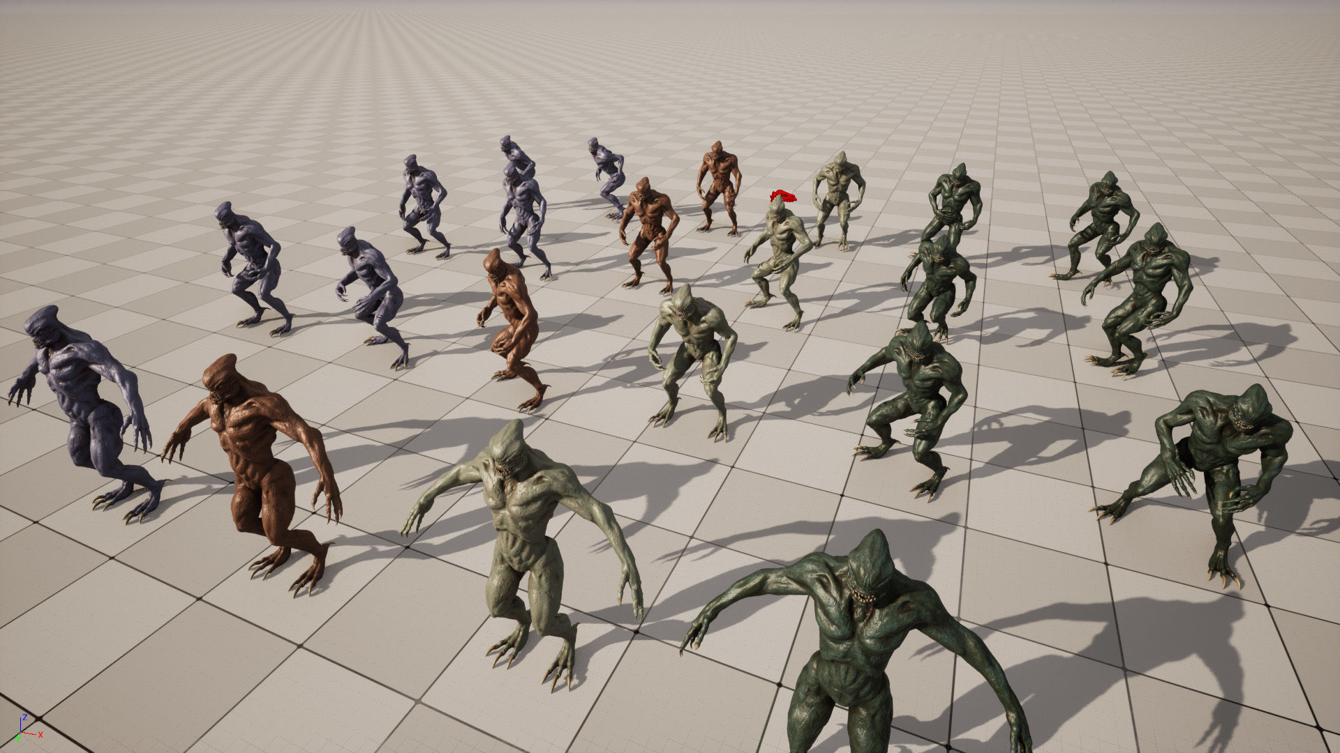 Alien Monster Low-poly 3D model_11