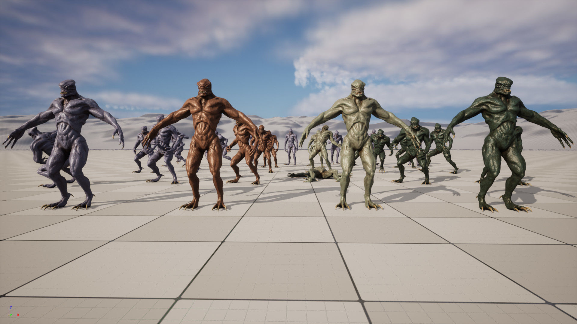 Alien Monster Low-poly 3D model_9