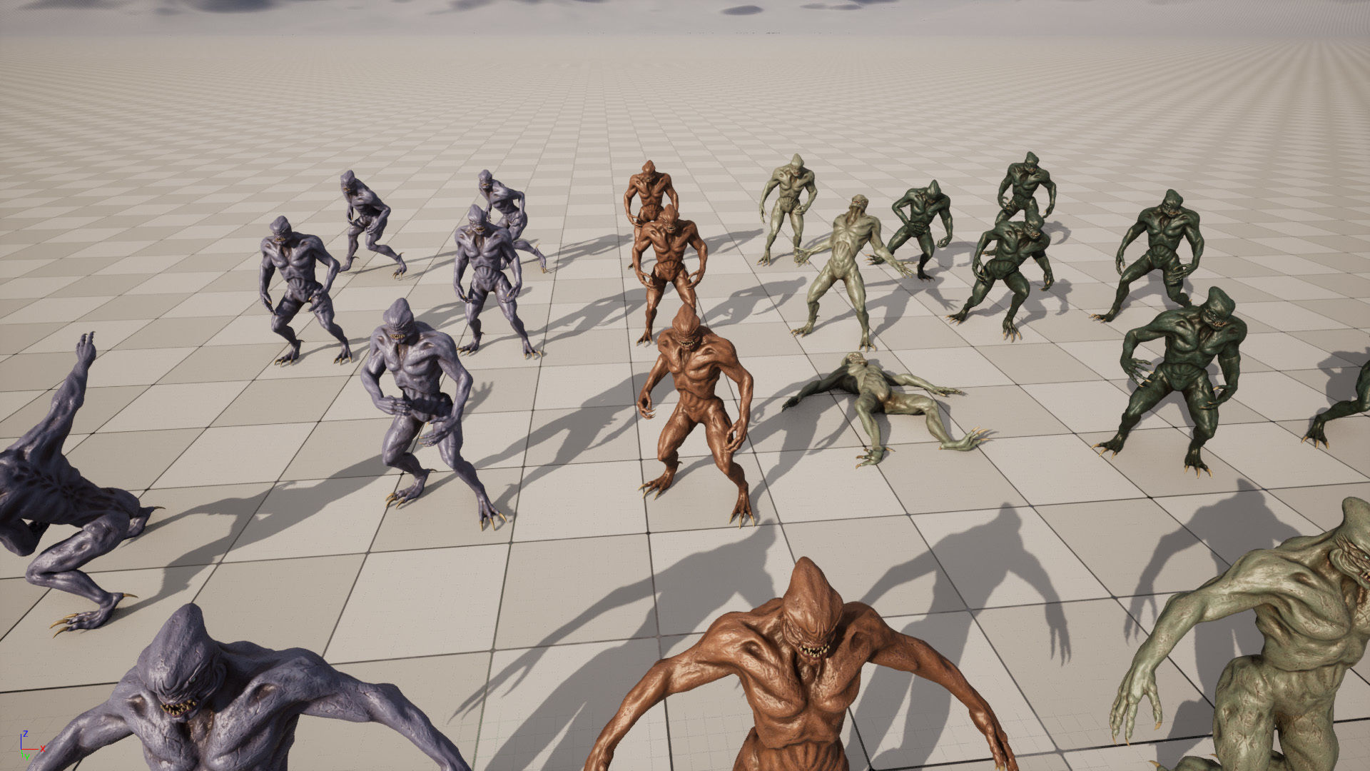 Alien Monster Low-poly 3D model_10