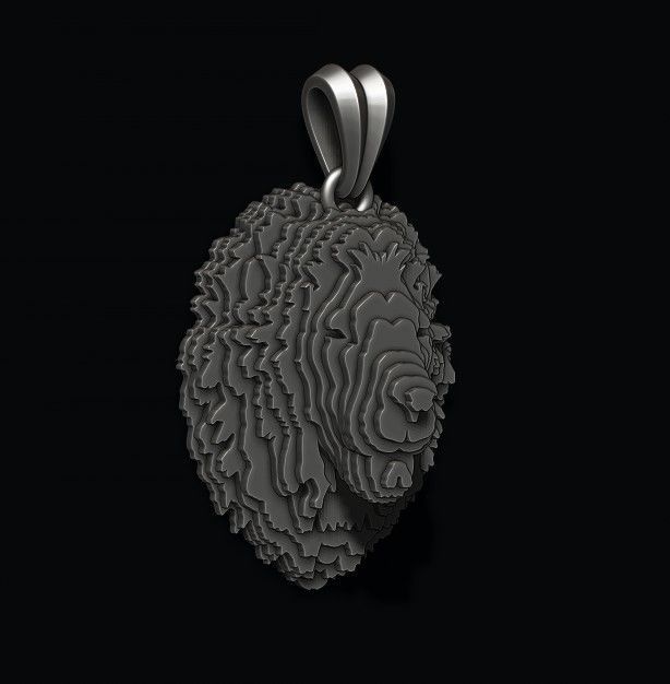 sliced Lion pendant v2 3D print model_4