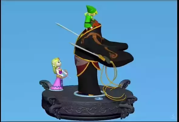 The Legend of Zelda Diorama - Wind Waker boss batle 3D print model