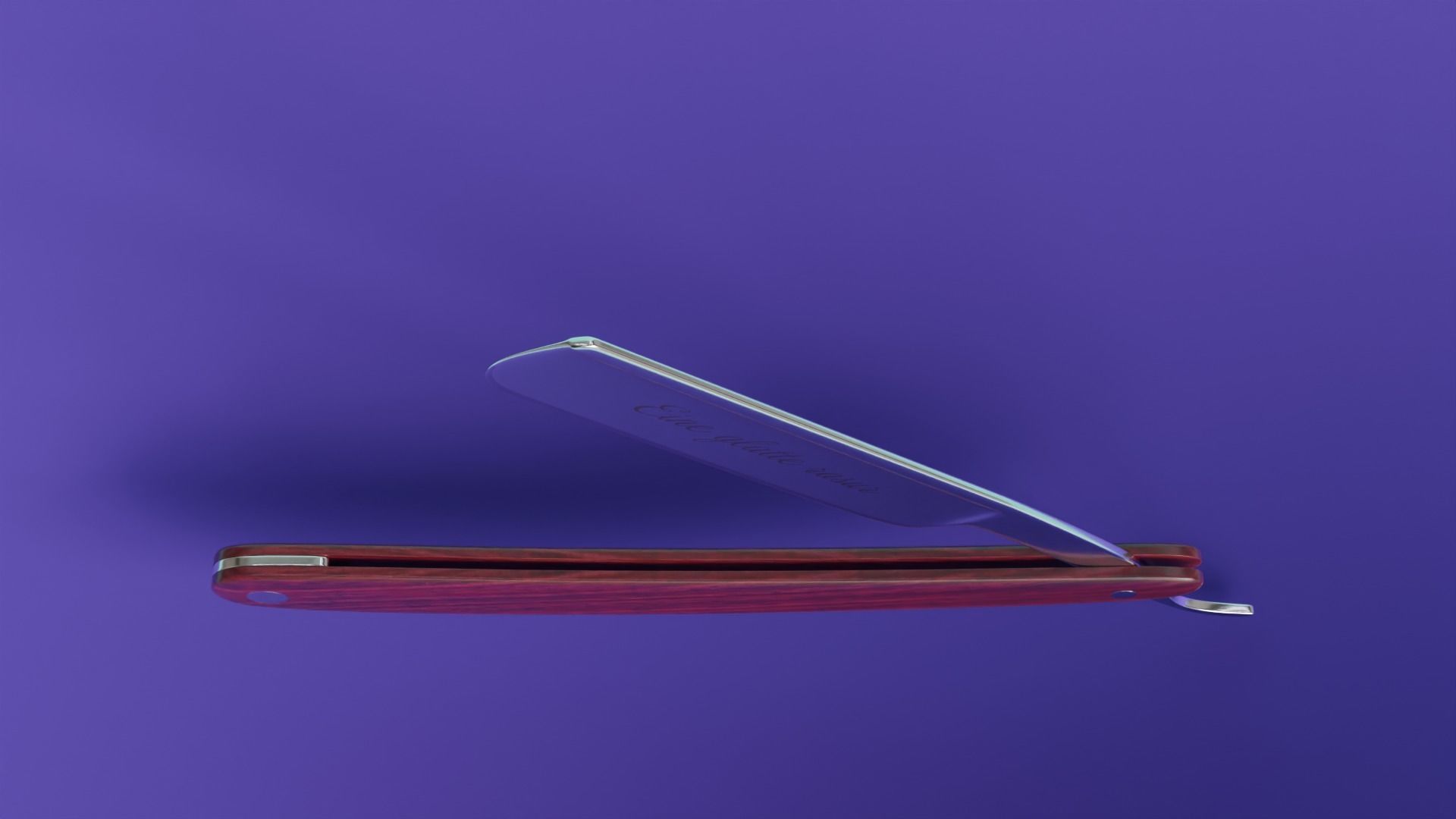 Straight razor 3D model_1