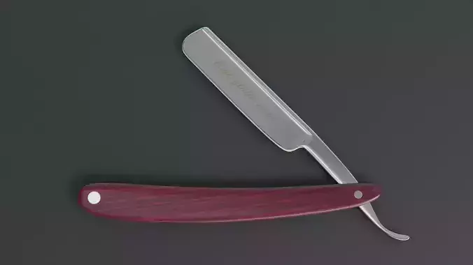 Straight razor 3D model