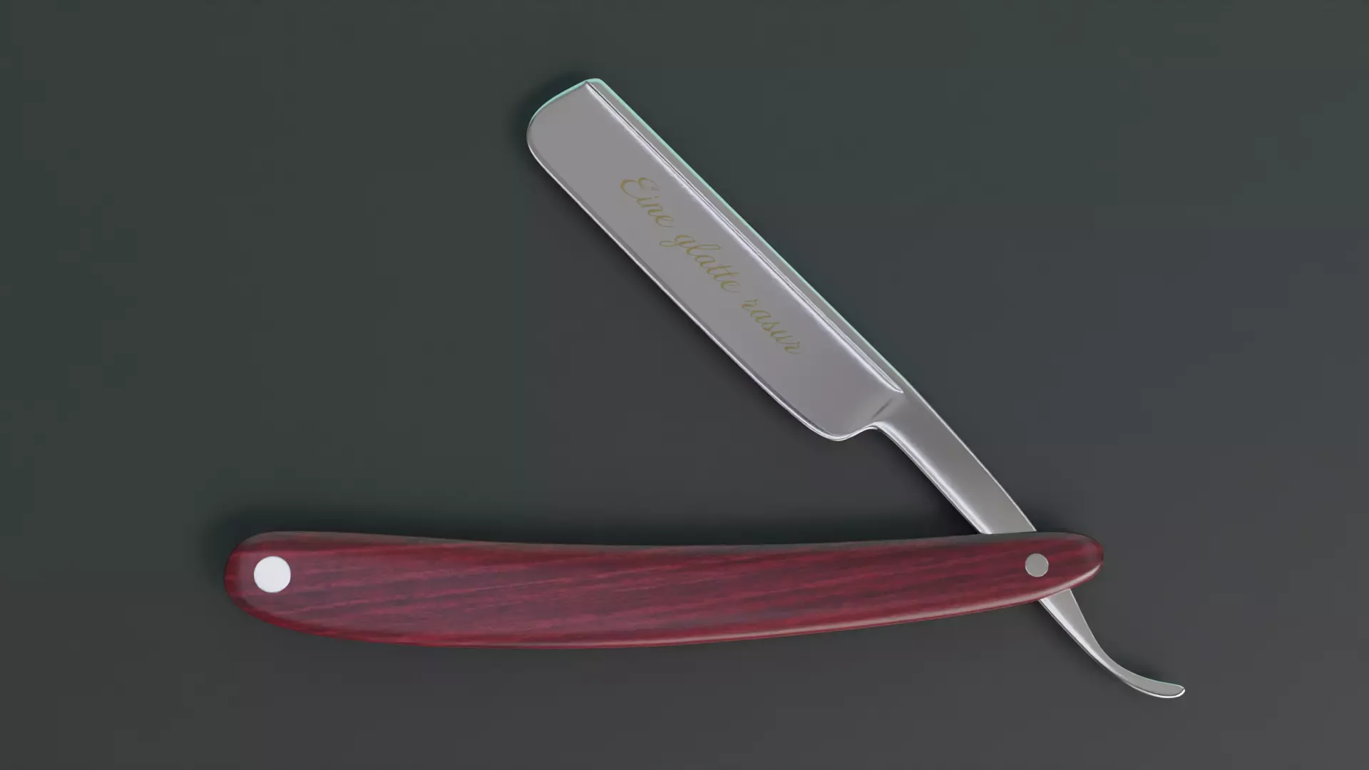 Straight razor 3D model_0