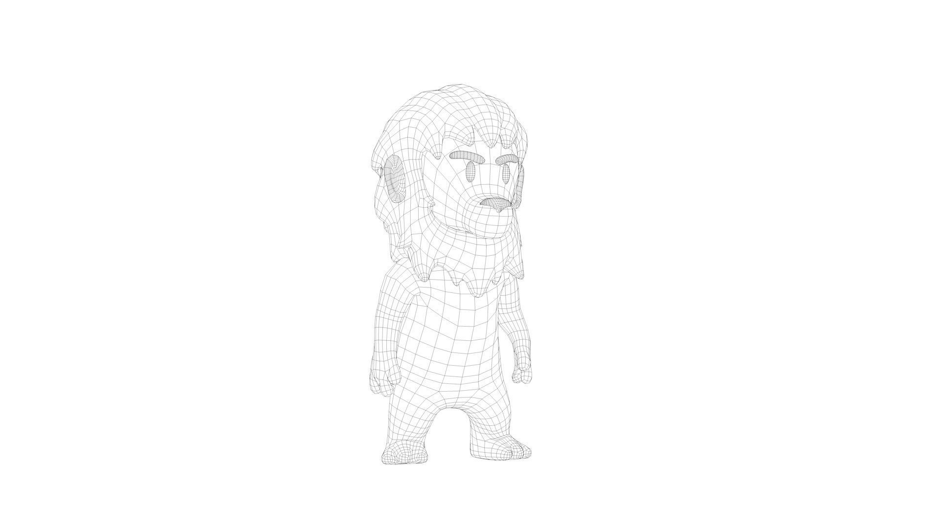 Cartoon Lion Character Low-poly 3D model_21
