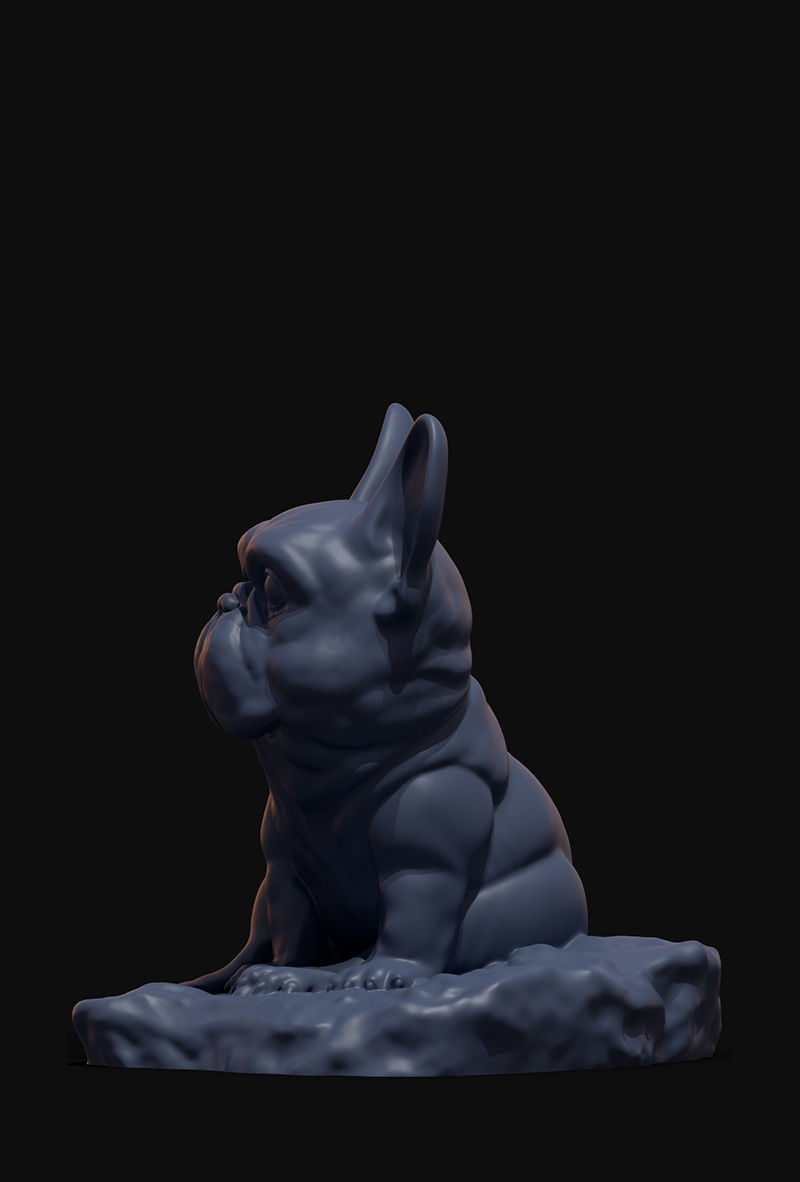 French Bulldog 3D print model_2