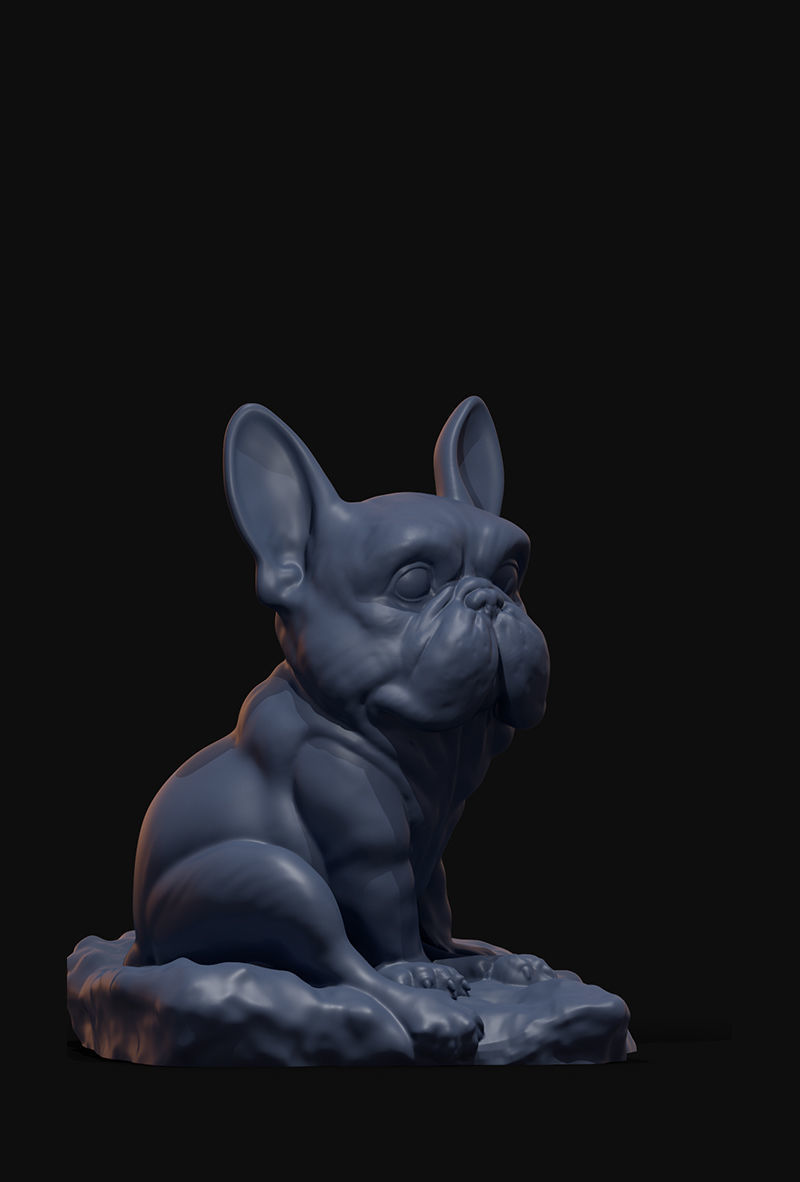 French Bulldog 3D print model_5