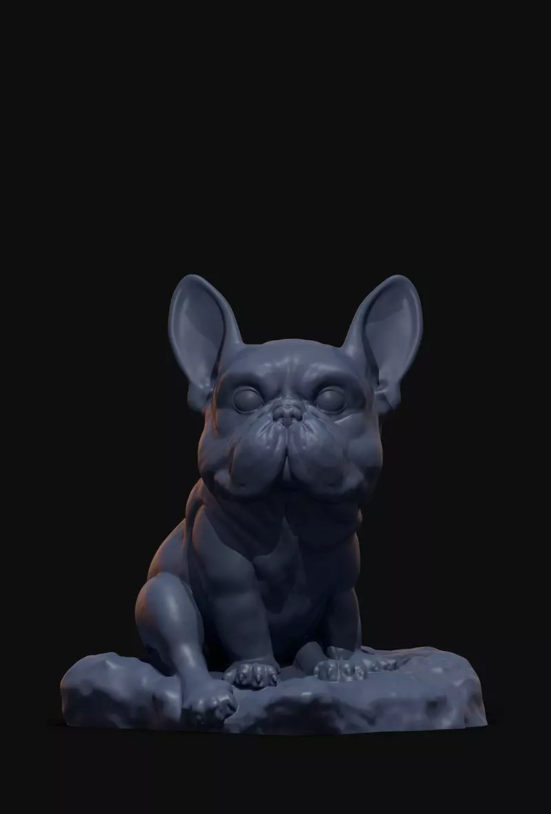 French Bulldog 3D print model_0