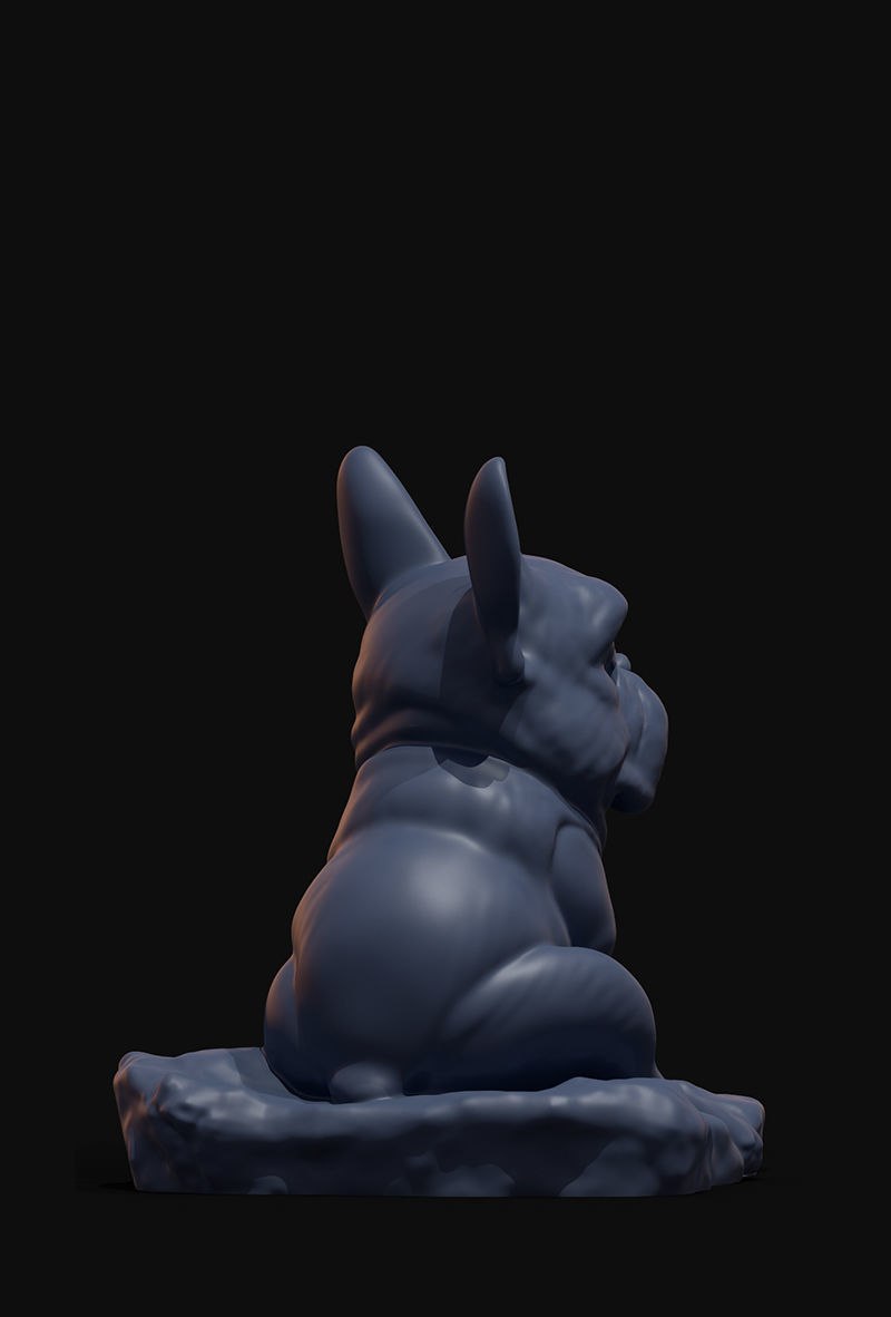 French Bulldog 3D print model_4