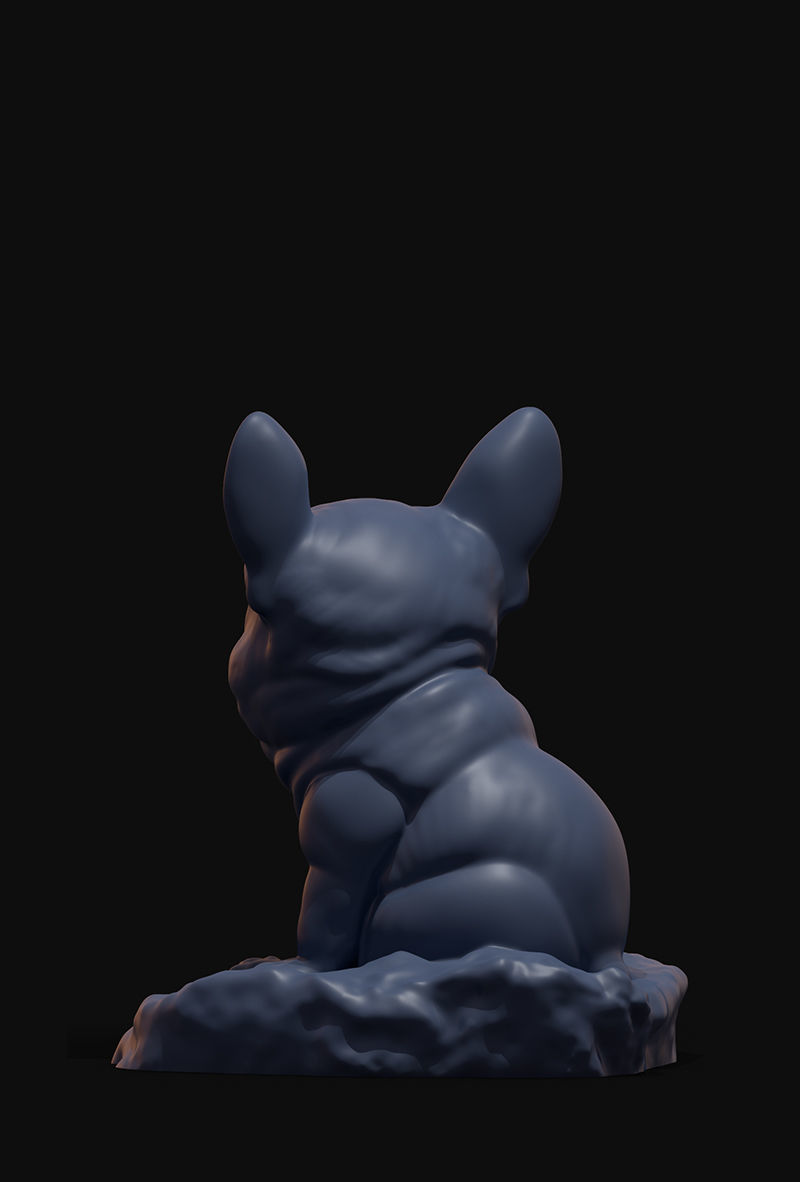 French Bulldog 3D print model_3