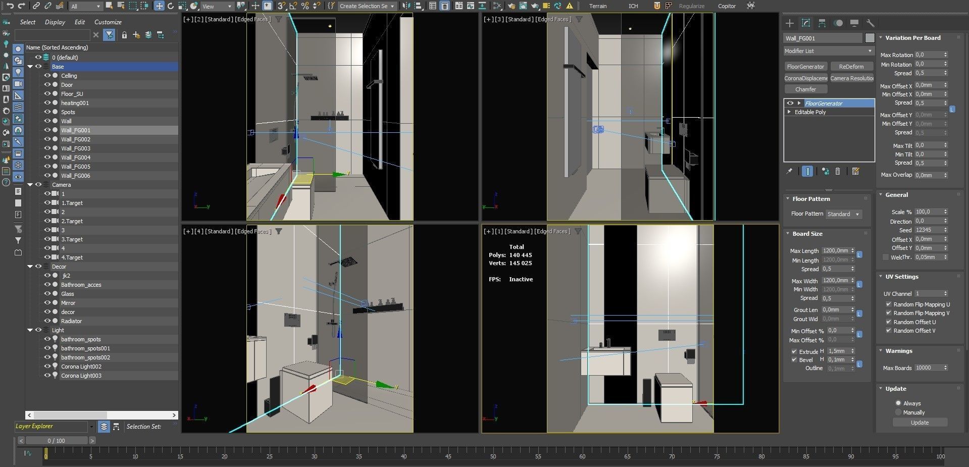 Bathroom Interior Scene for 3ds Max and Corona renderer 3d model 3D model_8