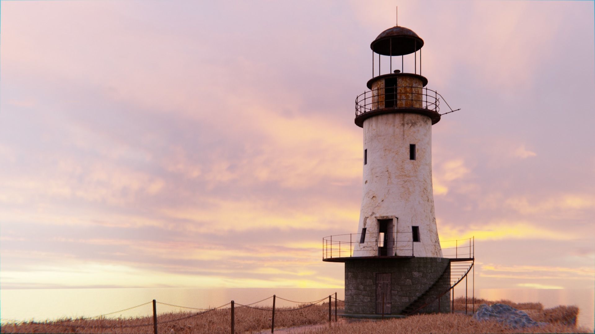 Lighthouse 3d Scene 3D model_8