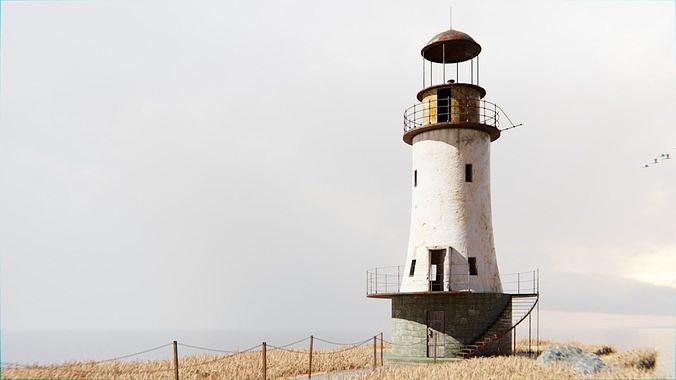Lighthouse 3d Scene 3D model 5