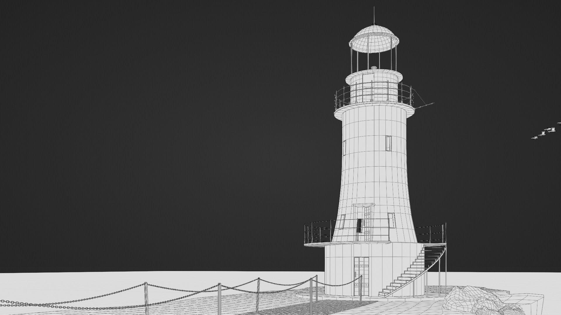 Lighthouse 3d Scene 3D model_13
