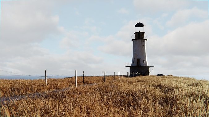 Lighthouse 3d Scene 3D model 6