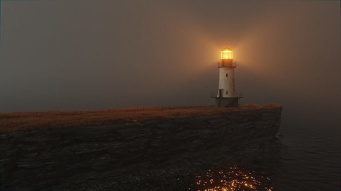 Lighthouse 3d Scene 3D model 2