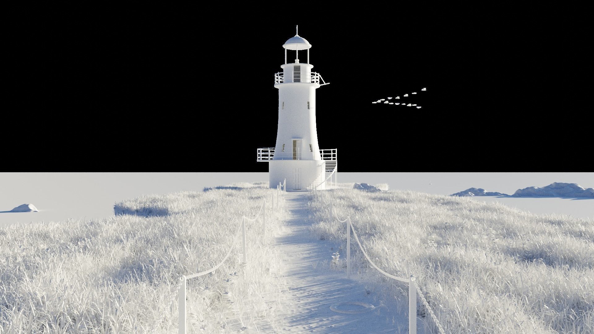 Lighthouse 3d Scene 3D model_11