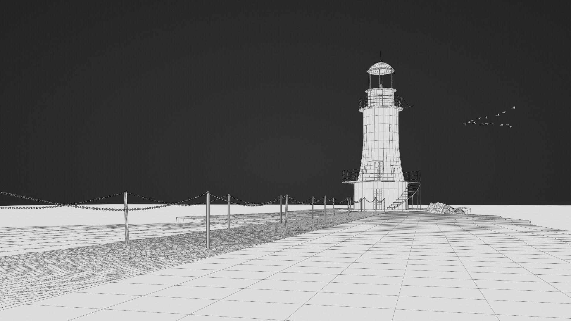 Lighthouse 3d Scene 3D model_15