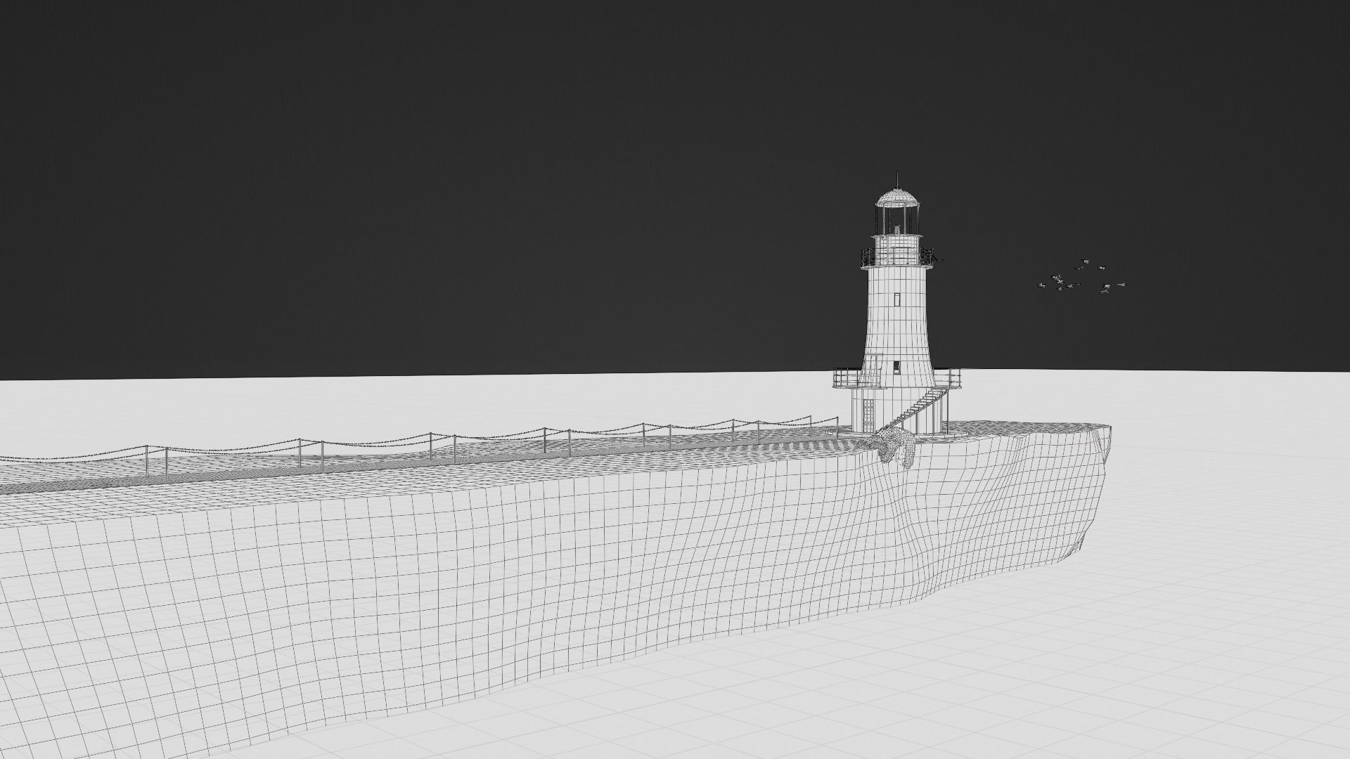 Lighthouse 3d Scene 3D model_16