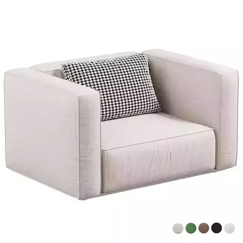 Arflex Marechiaro Armchair high armrests 3D model