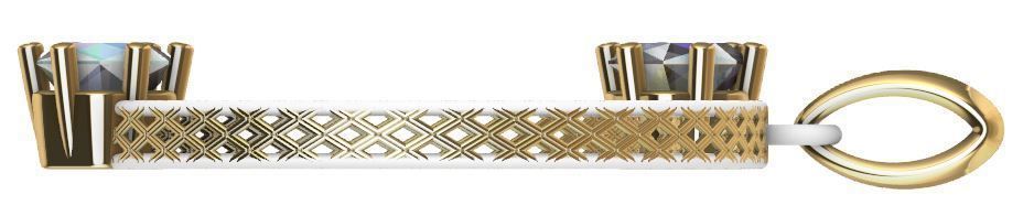 Minimalist Moon Pendant 3D Printable Jewelry Design 3D print model_14