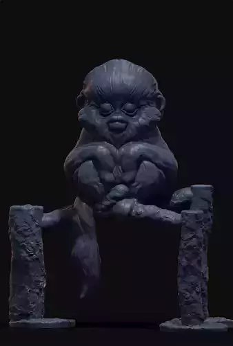 Golden Snub-nosed Monkey 3D print model