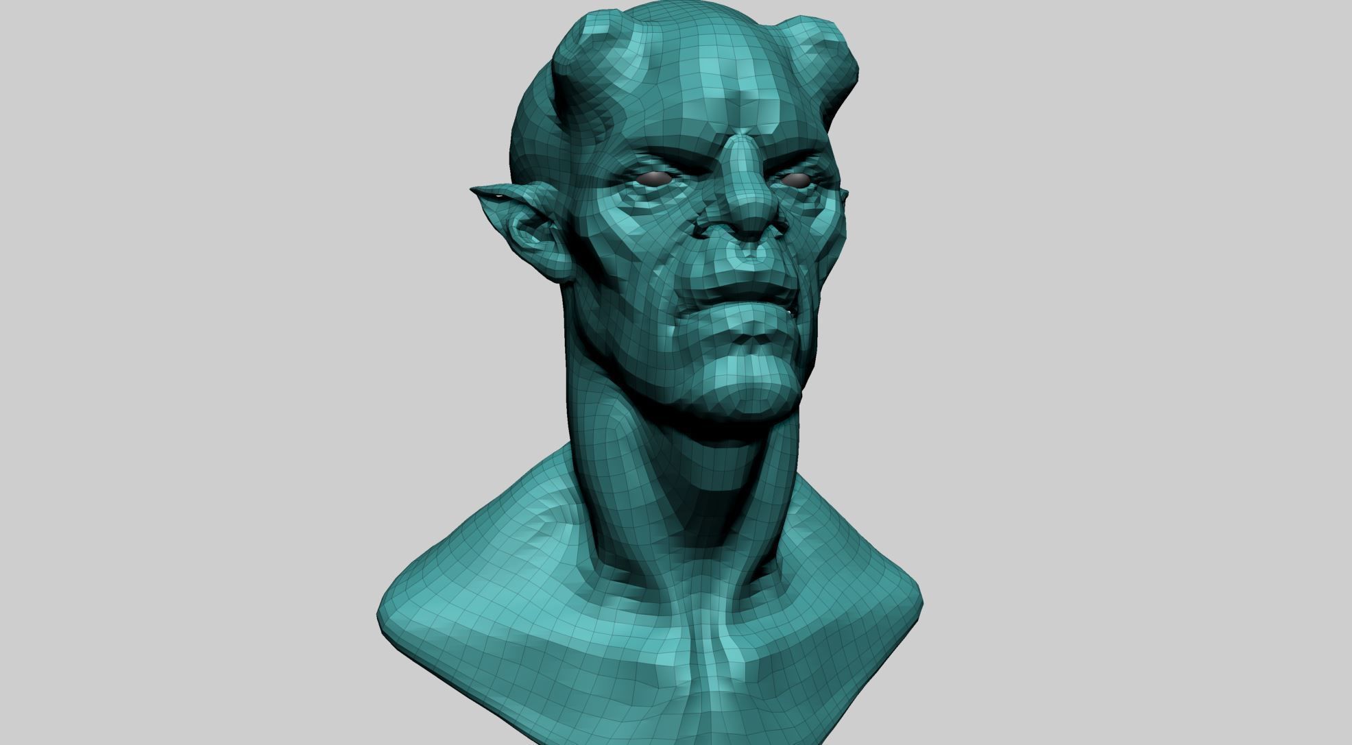Creature Head A1 3D model_12