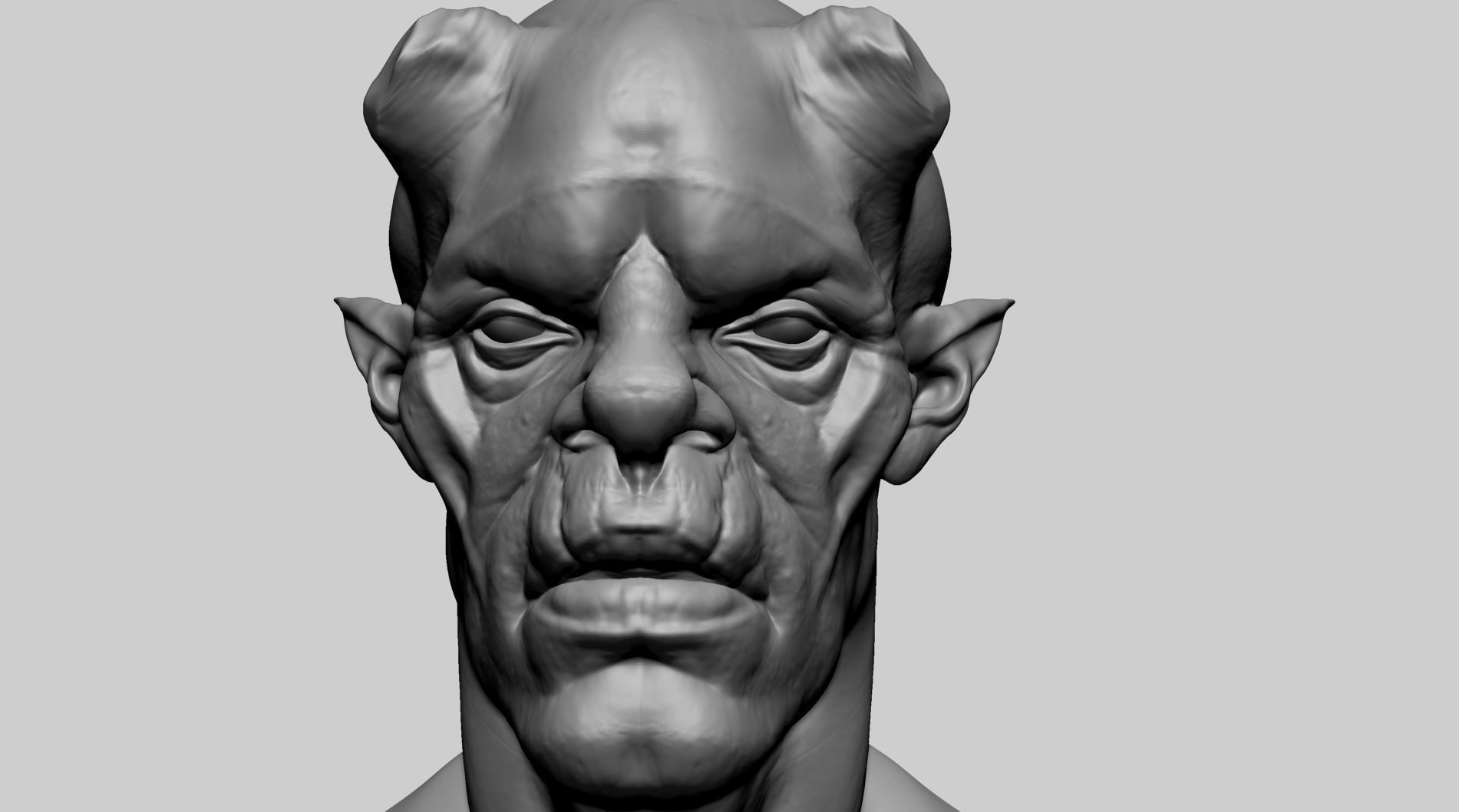 Creature Head A1 3D model_11
