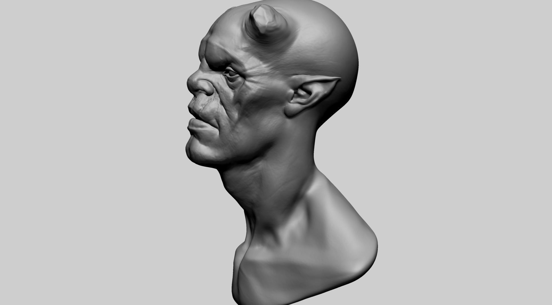 Creature Head A1 3D model_7