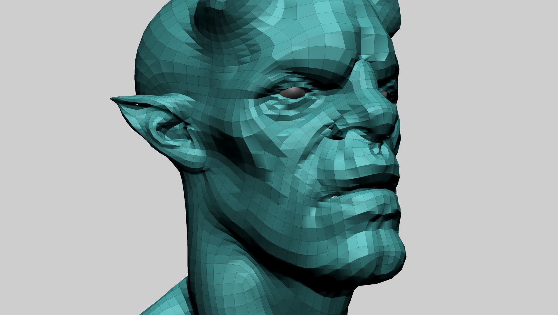 Creature Head A1 3D model_13