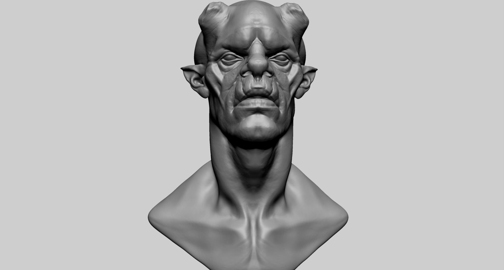 Creature Head A1 3D model_8