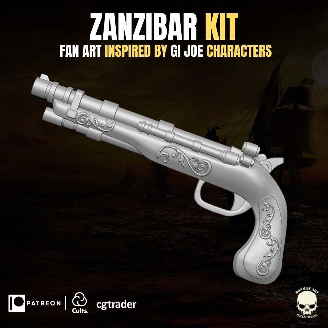 Zanzibar Kit 3D printable File For Action Figures 3D print model_16