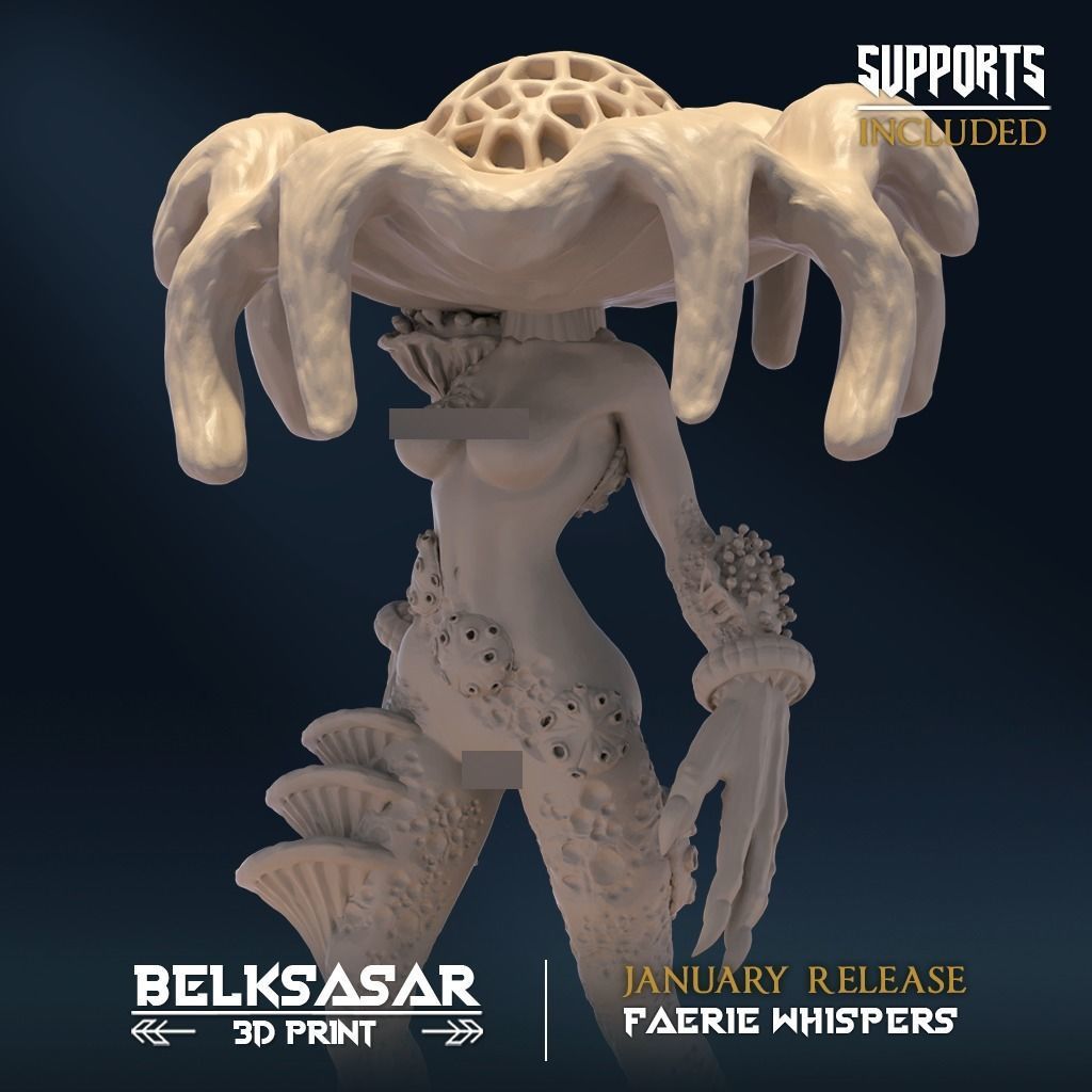 Amanita of Corruption B Nude 3D print model_3