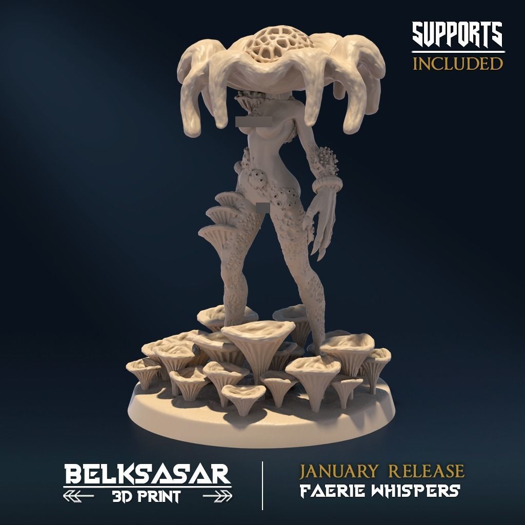 Amanita of Corruption B Nude 3D print model_1