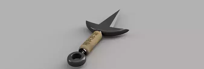 Minato kunai knife 3D Model