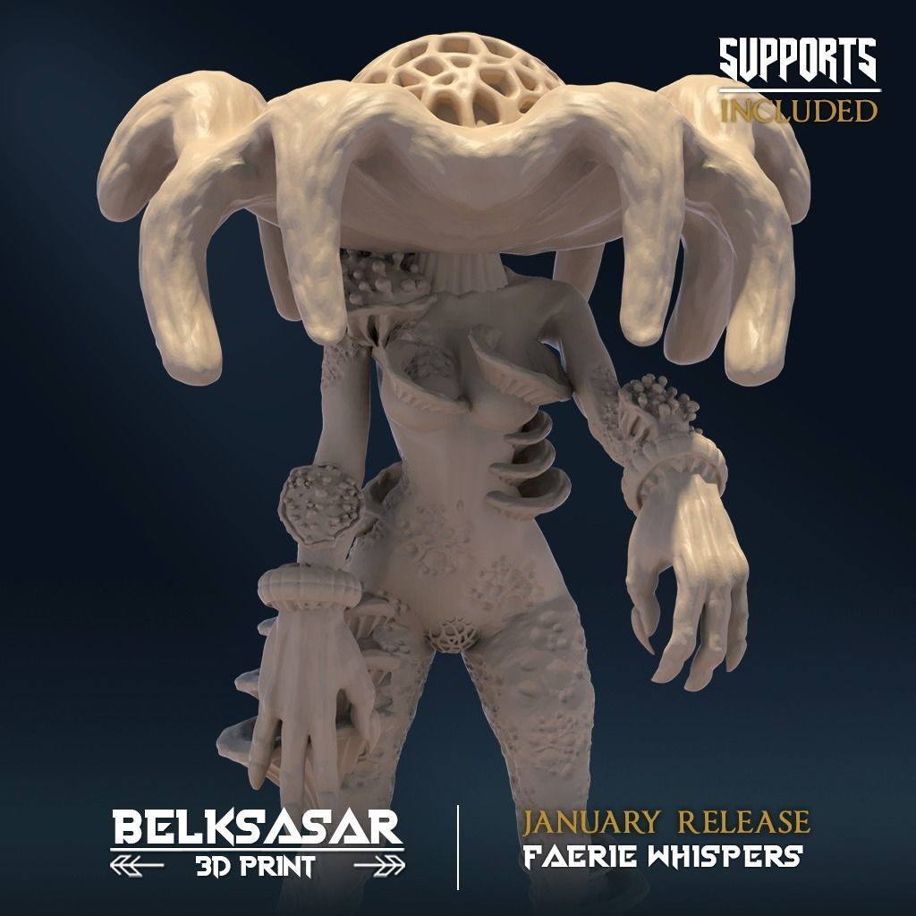 Amanita of Corruption C Nude and Normal 3D print model_5