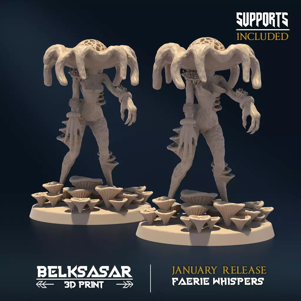 Amanita of Corruption C Nude and Normal 3D print model_0